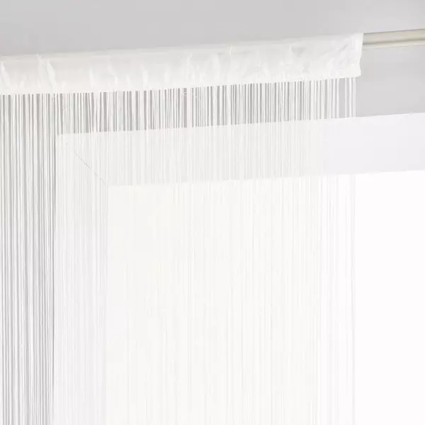 Rideau de fil (90 x H200 cm) Uni Ivoire