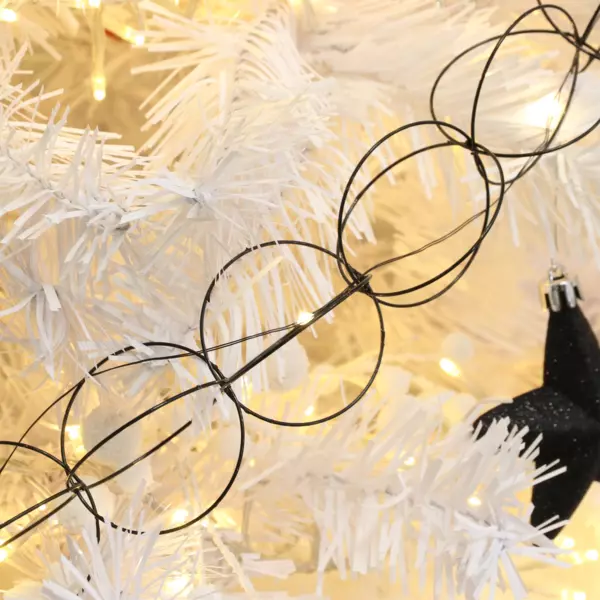 Luces de Navidad Anillo a pilas Blanco c�lido 20 LED