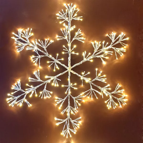 Fiocchi di neve luminosi Flash Bianco caldo 336 LED