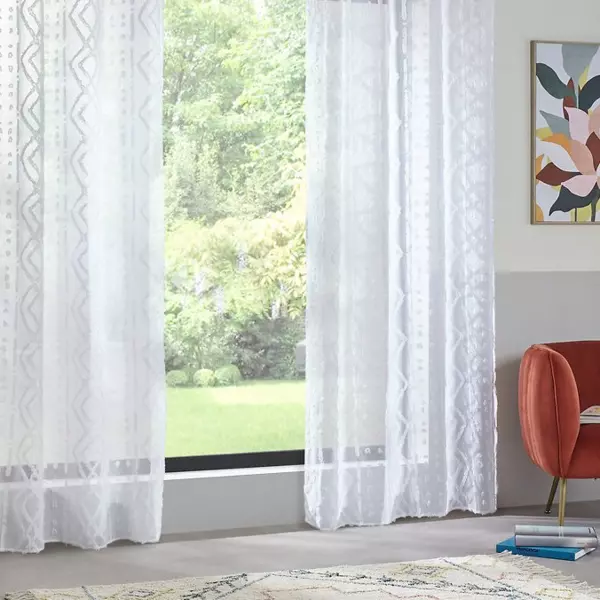 Voilage �illets (140 x 240 cm) Salma Blanc