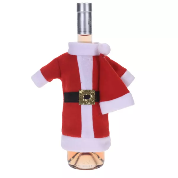 Cappotto di Babbo Natale per bottiglia di vino Rosso