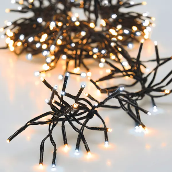 Ghirlanda luminosa Boa 14,60 m Bicolore 2016 LED bianco caldo e bianco freddo CV