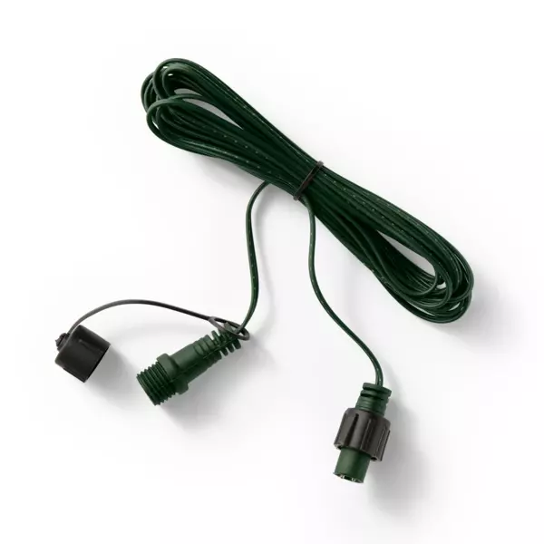 Verl�ngerung 5 m Gr�n 2 LED Lichterketten Koppelbar