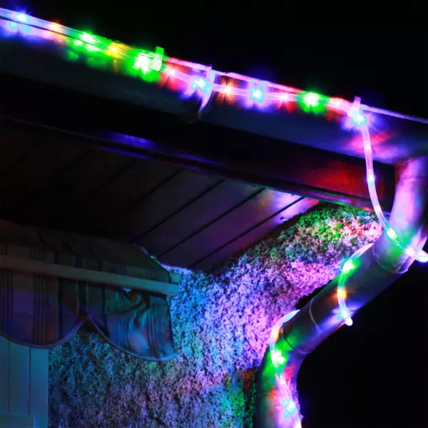 Lysr�r med 324 LED'er (18 m) Flerfarvet