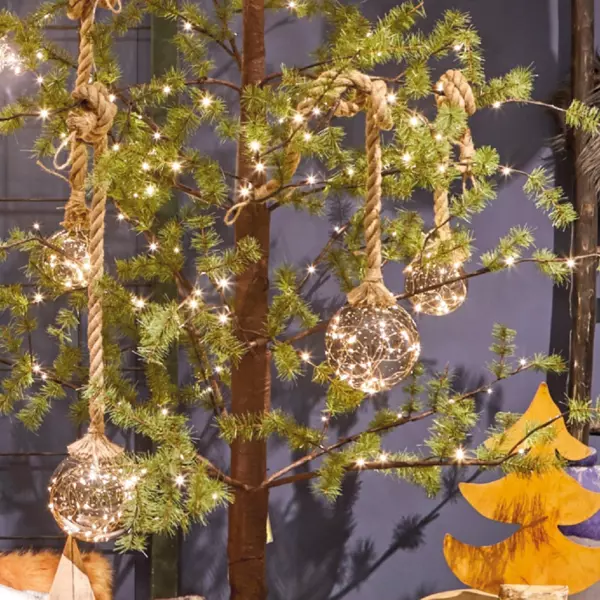 Verlichte hangdecoratie Balle (batterij) Warm wit 30 LED