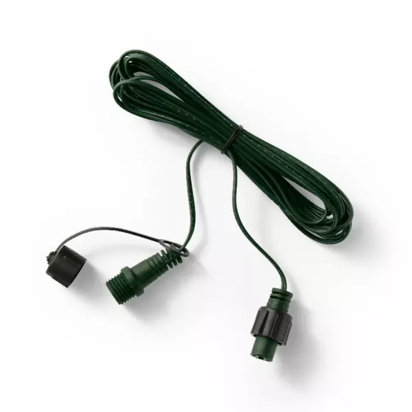 Connettore prolunga cavo verde 20 m 2 ghirlande sistema LED Collegabili
