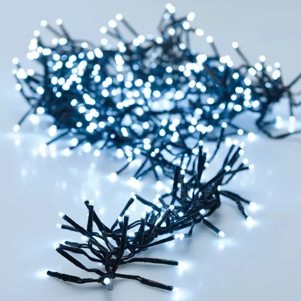 Lysk�de 11 m 1512 LED sort kabel Boa Kold hvid
