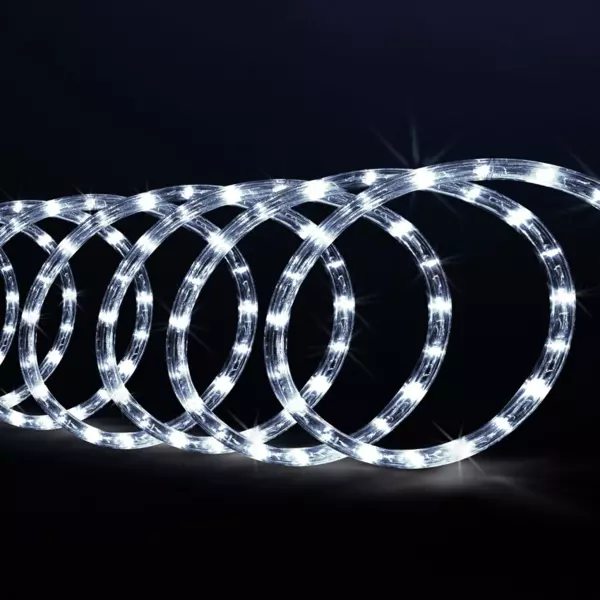 Lysr�r med 108 LED (6 m) Kold hvid