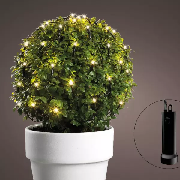 Batteriebetriebenes  Lichternetz D50 cm Warmwei� 84 LEDs