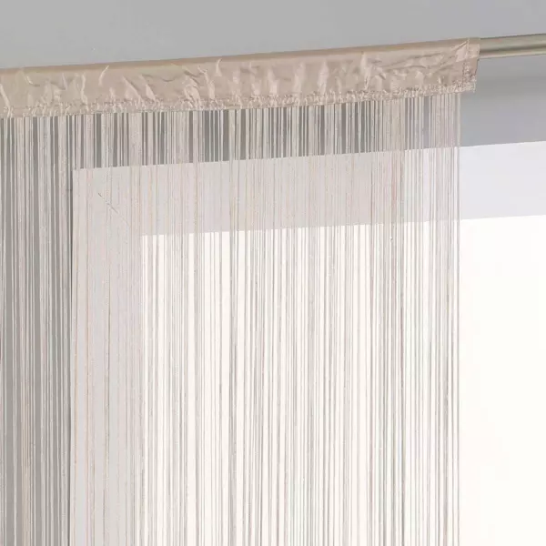 Fadenvorhang (90 x H200 cm) Einfarbig Beige