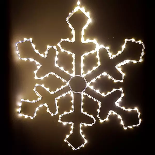 Flocon lumineux � suspendre 220 LED (D37 cm) Everest Blanc chaud