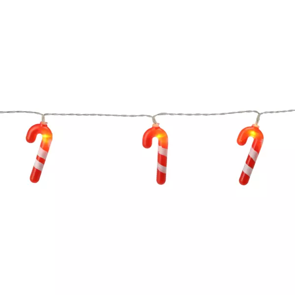 Luces de Navidad Bastón de caramelo a pilas Blanco cálido