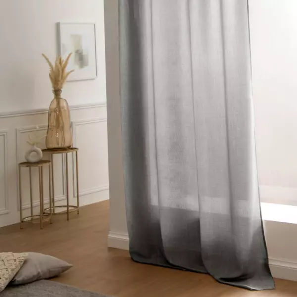 Rideau oeillets (140 x 260 cm) B�a Anthracite