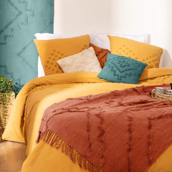 Sofadecke (180 cm) Inca Terrakotta