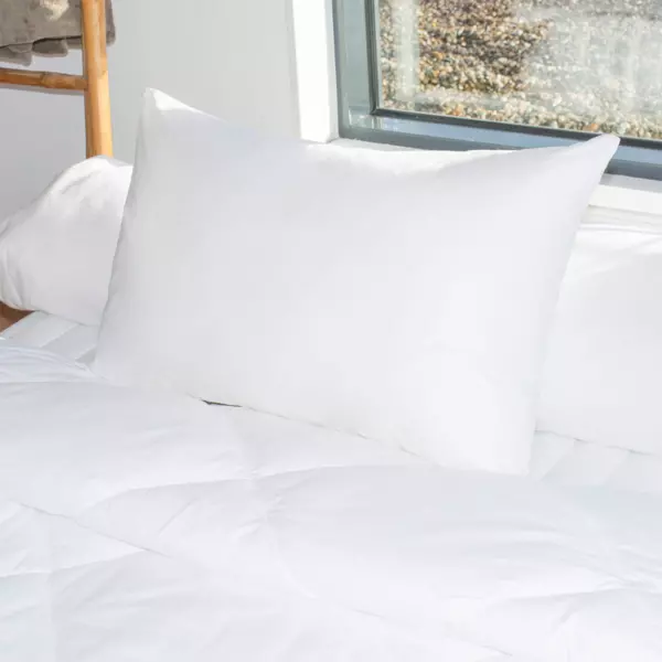 2er Set Rechteckige Antimilben Kopfkissen Weich Wei�