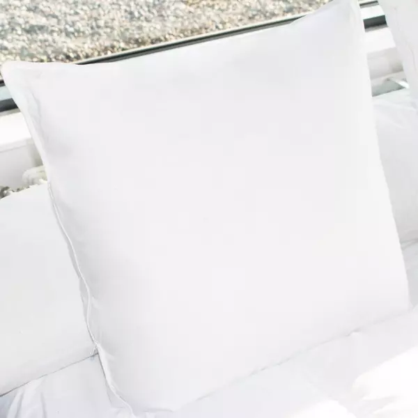 Vierkantig memory foam kussen (60 cm) Wit