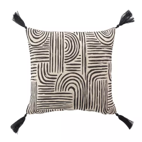 Coussin carr� (45 x 45 cm) Pandore Noir