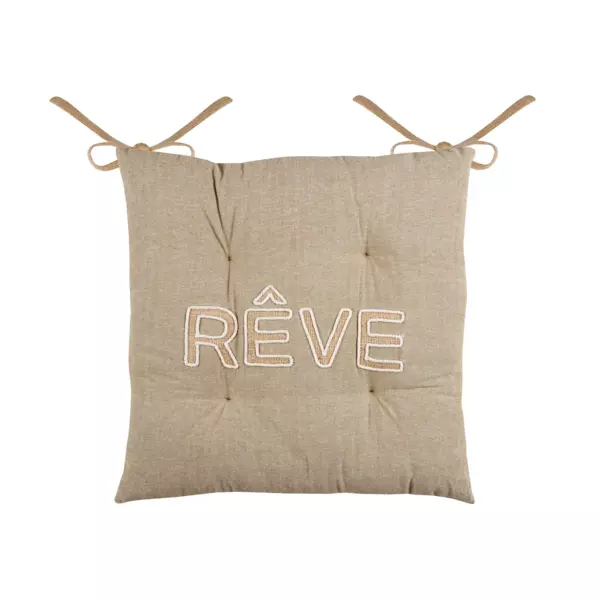 Coussin de chaise Maison Marron ficelle