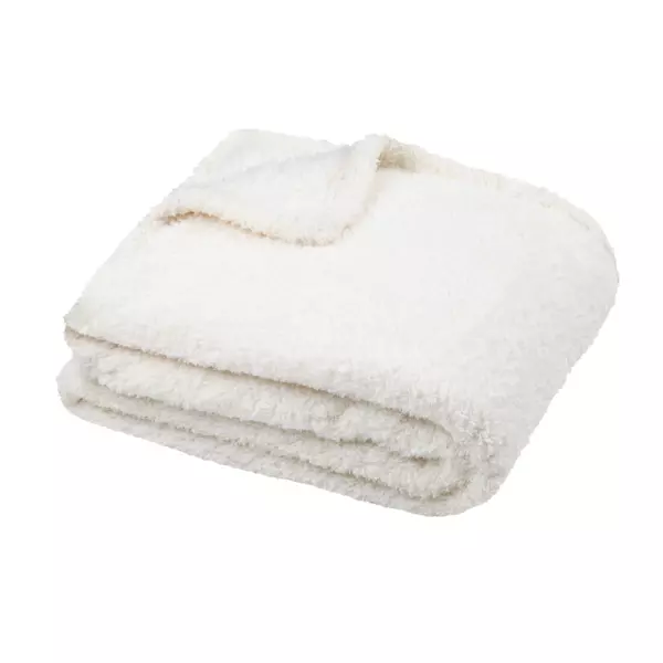 Fleece Plaid (160 cm) Montreal Ecru