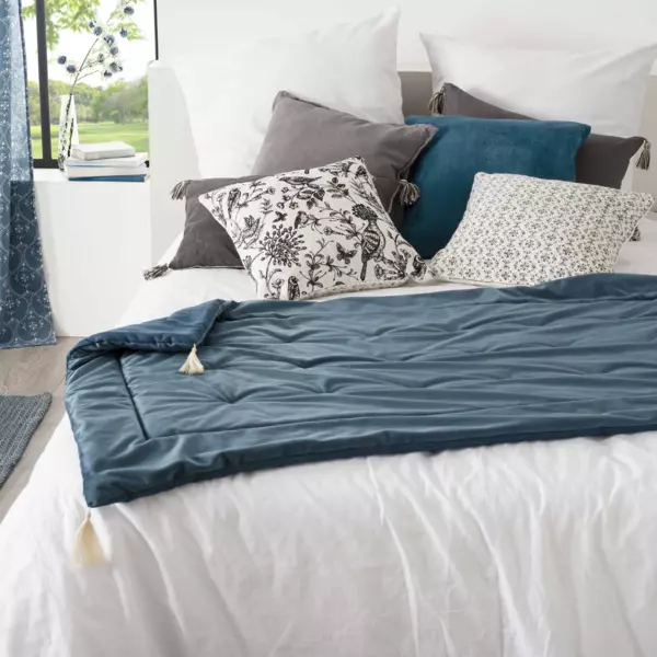 Bettl�ufer Samt (80 x 180 cm) Slow Blau