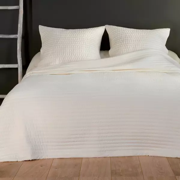 Copriletto e due federe quadrate (230 x 250 cm) Riviera Beige