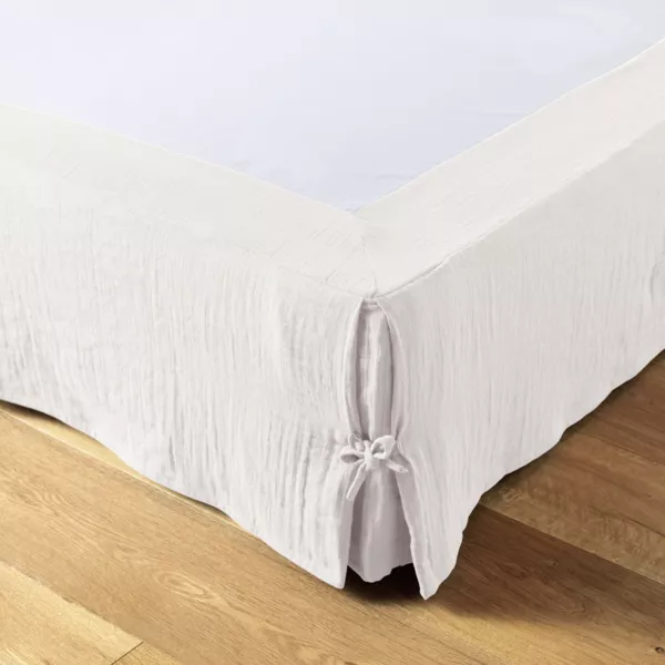 Cubre -somier Gasa de algod�n (90 x 190 cm) Ga�a Blanco chantilly