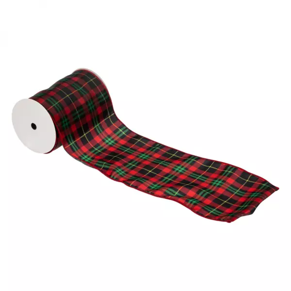 Guirlande de No�l (5 m) Tartan Ecossais Rouge