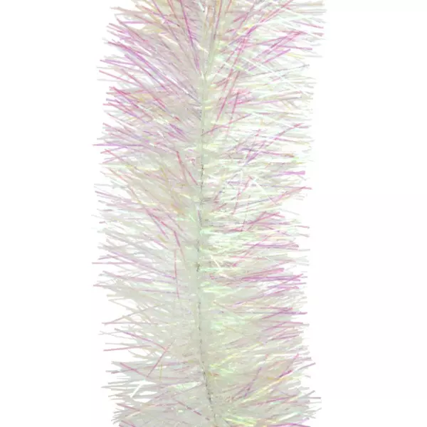 Guirnalda de Navidad (D10 cm) Candy Blanco irisado
