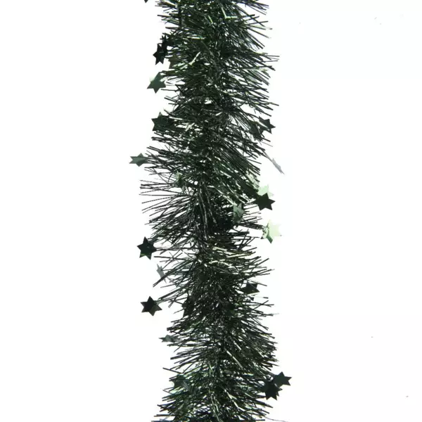 Juleguirlande (D9 cm) med stjerner Alpine Gr�n