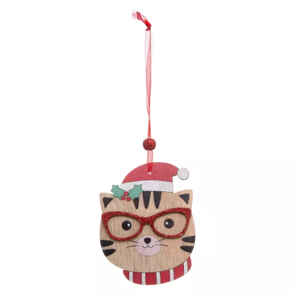 Gato para colgar en conjuntos de 4 Multicolor