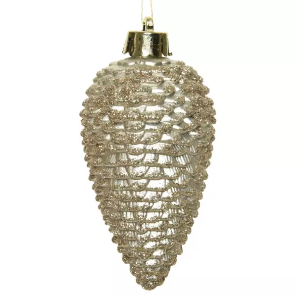 S�t af 6 oph�ngte kogler (H8 cm) Alpine Perle