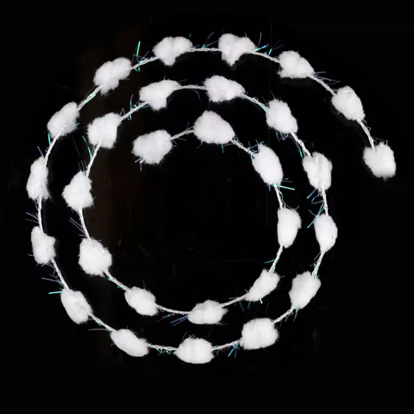 Guirlande de boules de neige (250 cm) Alaska Blanc