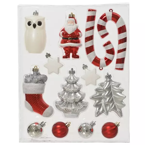 Kit de decoraci�n para �rbol de Navidad Mana� Rojo