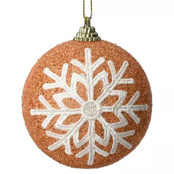 Confezione di 12 palline di Natale (�80 mm) Cosmic Rosa scintillate