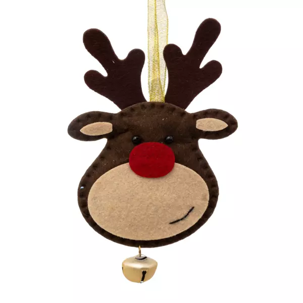 Renna da appendere (19 cm) Marrone