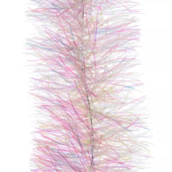 Kerstslinger (D7,50 cm) Alpine parelmoerwit