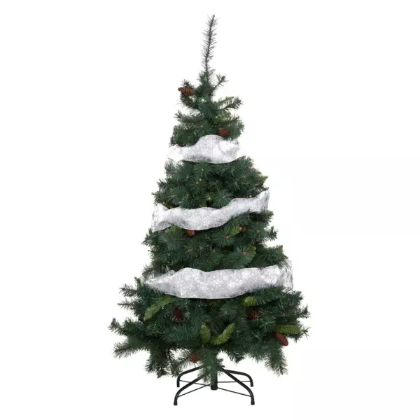 Guirlande de No�l (5 m) Flocons Argent