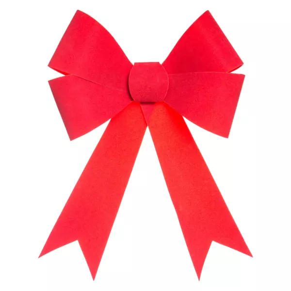 Noeud de No�l (H19 cm) Varila Rouge