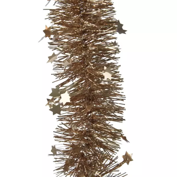 Juleguirlande (D9 cm) med stjerner Alpine Brun ingef�r