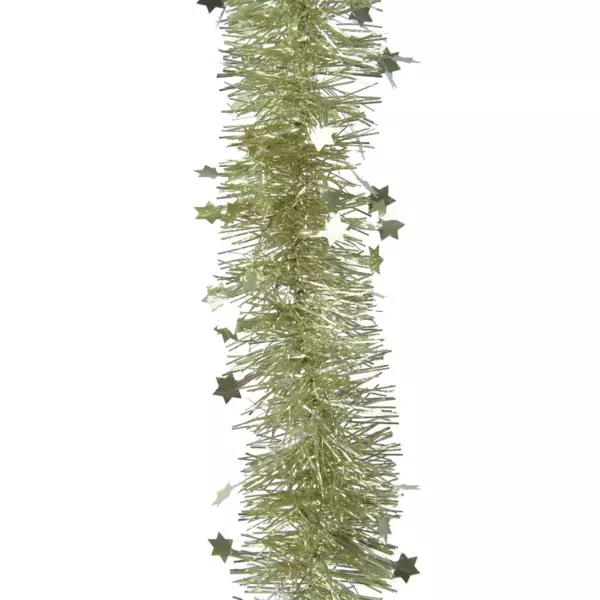 Juleguirlande (D9 cm) Alpine Pistache med stjerner