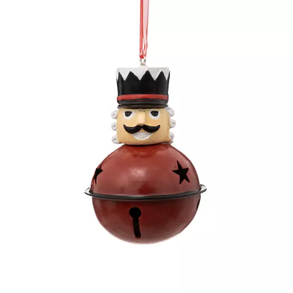 Soldat Casse-noisette � suspendre (H8 cm) Grelot Rouge