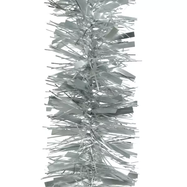 Guirnalda de Navidad (D10 cm) (2 m) Alpine desestructurada  Plata
