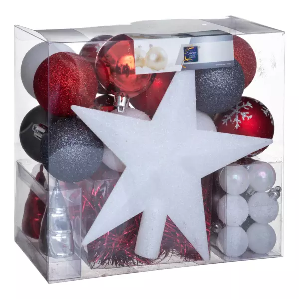 Kit kerst hangdecoratie Aspen Donkergrijs