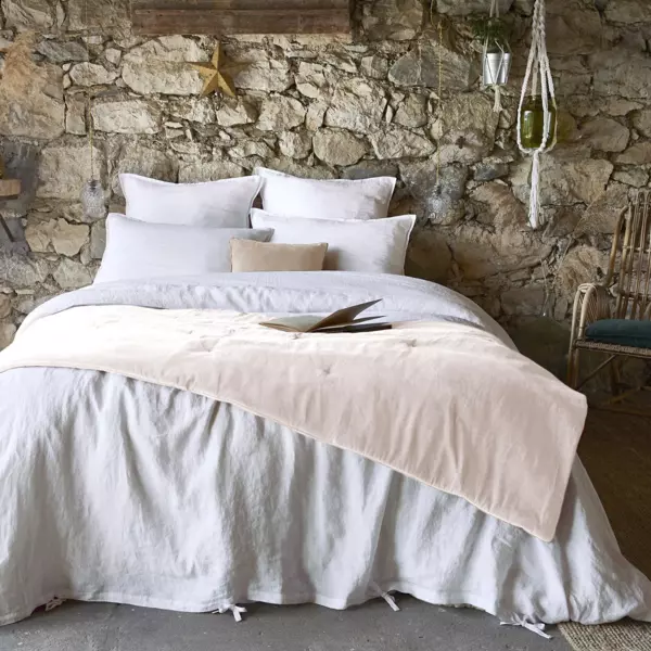 Runner letto velluto di cotone (90 x 200 cm) Victor Beige pampa