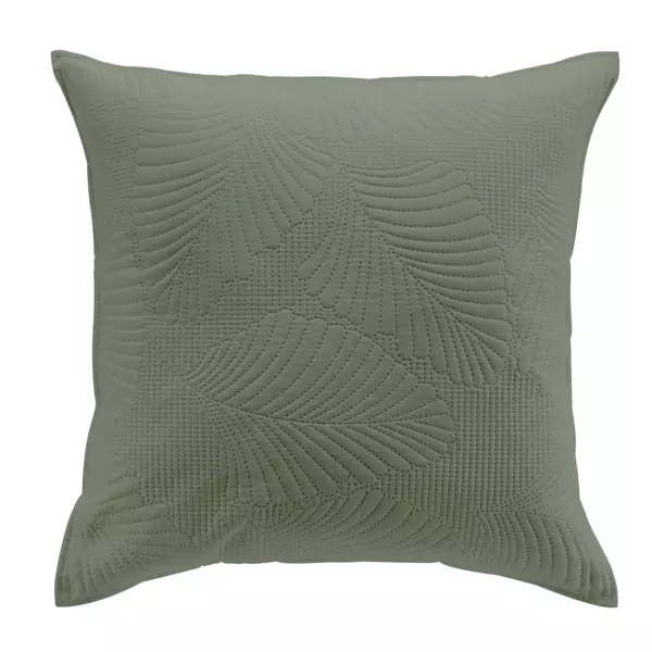 Housse de coussin carr�e microfibre (60 x 60 cm) Palombine Vert kaki