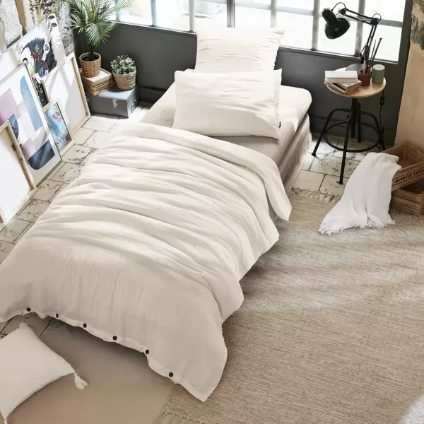 Musselin-Bettbezug (140 x 200 cm) Ga�a Beige