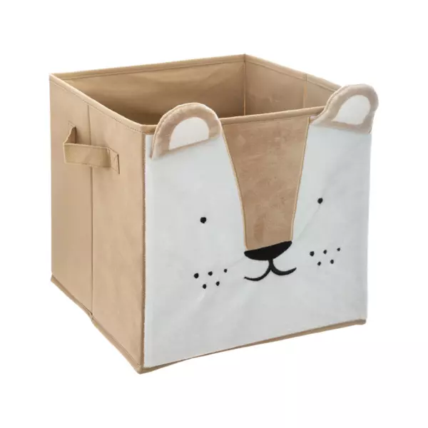 Opbevaringskurv til b�rn (29 x 29 cm) L�ve Brun