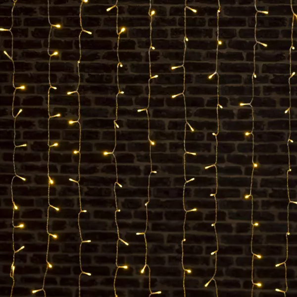 Rideau lumineux  H2 m L4 m 800 LED Blanc chaud