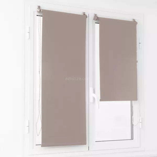 Estor para enrollar opaco Liso (90 x Alto 180 cm) Beige