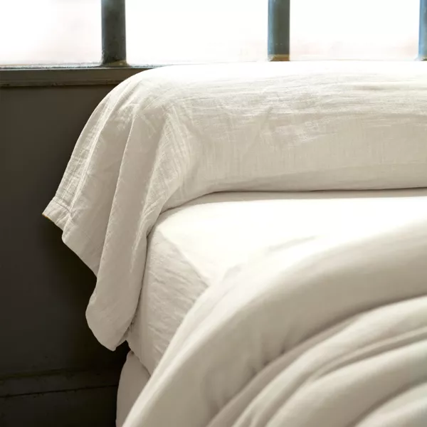 Taie de traversin gaze de coton (L185 cm) Ga�a Beige pampa